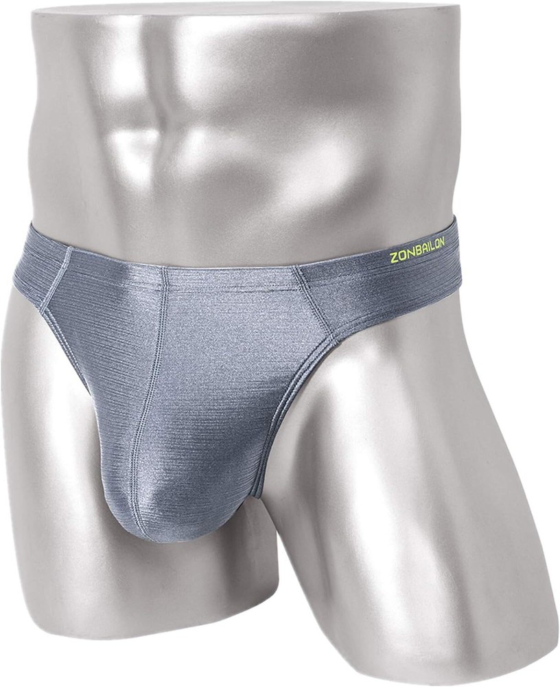 Mens Comfort Fit Thong Underwear G-String Bulge Enhancing Ball Pouch T-Back