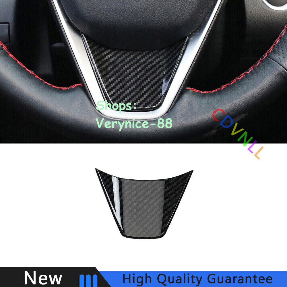 For Toyota Camry 2018-2022 Carbon Fiber Inner Steering Wheel Panel Cover Trim 1*