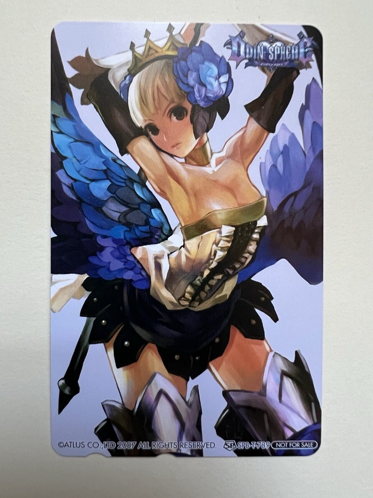 Odin Sphere Gwendolyn Rare Japanese Phone Card PS2 2007 Vanillaware ATLUS Collectible Item