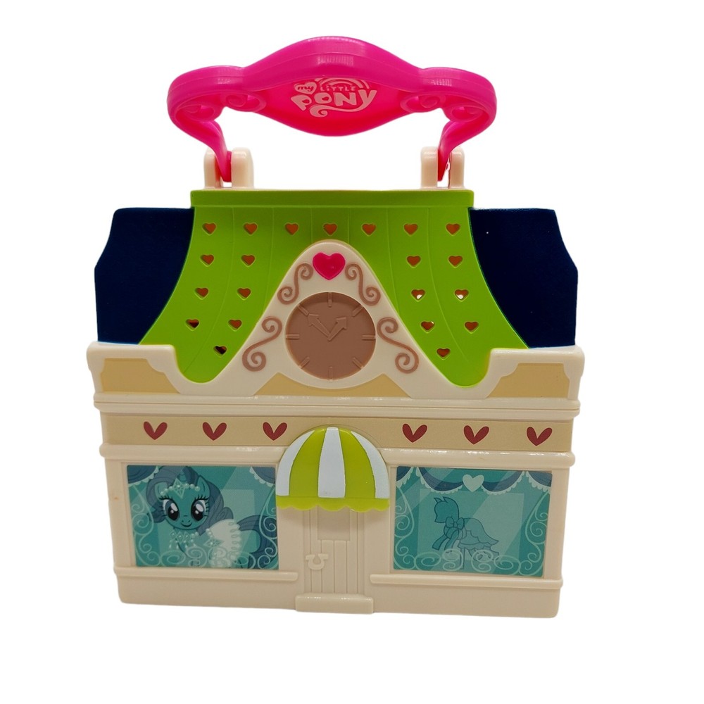 My Little Pony Rarity Dress Shop & Fluttershy Cottage Playset 2015 Hasbro Toy