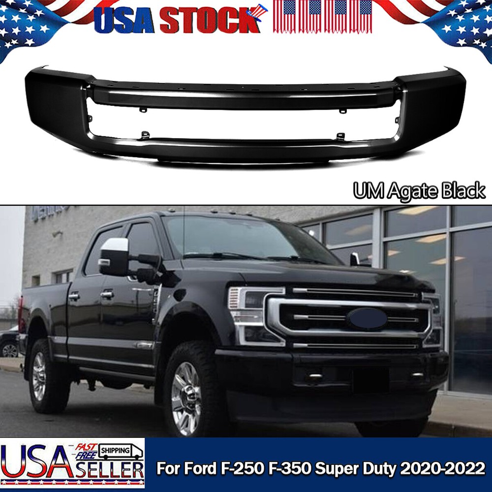 UM AGATE BLACK STEEL FRONT BUMPER FACE BAR FITS 2020-2022 F-250 F-350 SUPER DUTY