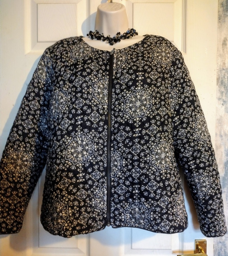New Klass Cosy Soft Feel Quilted/Padded Short Jacket Sz 16 - Autumn/Winter