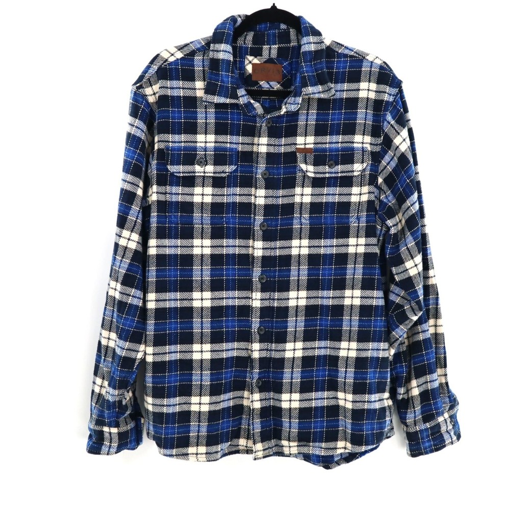 Orvis Plaid Flannel Shirt for Men L Lumberjack Gorpcore Hiking Camp Performance Shirt