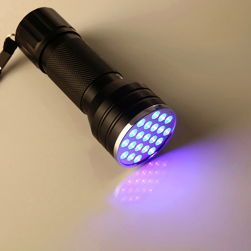 UV 21 LED Flashlight Ultra Violet Tactical Black Light Mini Torch 395 Inspection