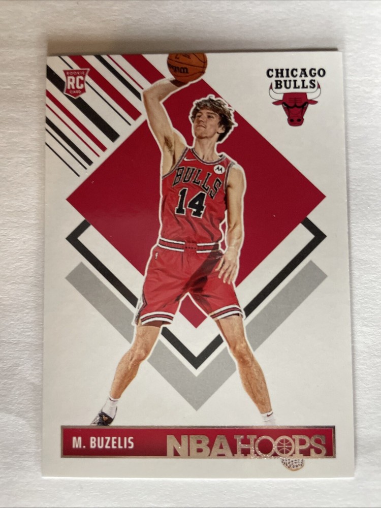 2024-25 Panini NBA Hoops Tribute Matas Buzelis Chicago Bulls Card #295