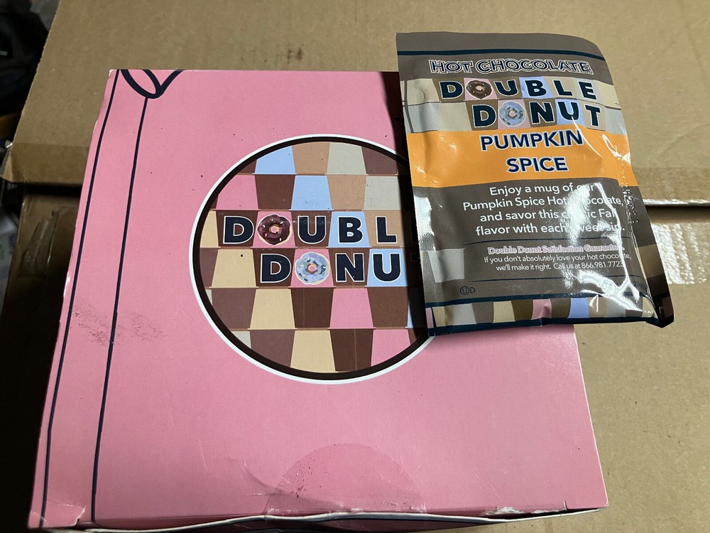 Double Donut Pumpkin Spice Hot Chocolate Mix 32 Packets, Flavored Pumpkin Spice  -image