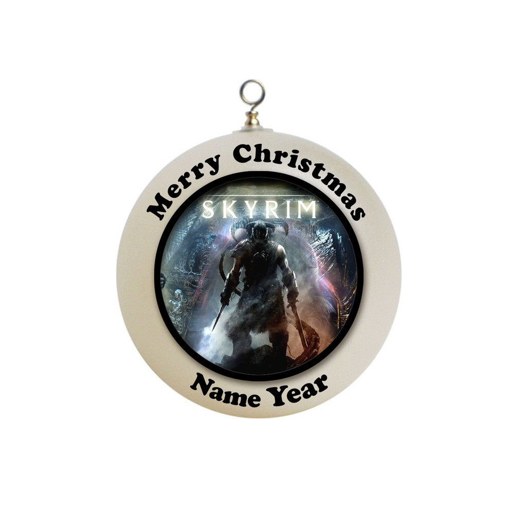 Personalized  skyrim Christmas Ornament Custom Gift #1