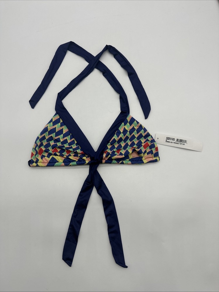 Cosabella Mare Tomato Print Gemma ADJ Triangle Top Swim Women M NWT Italy.#34445