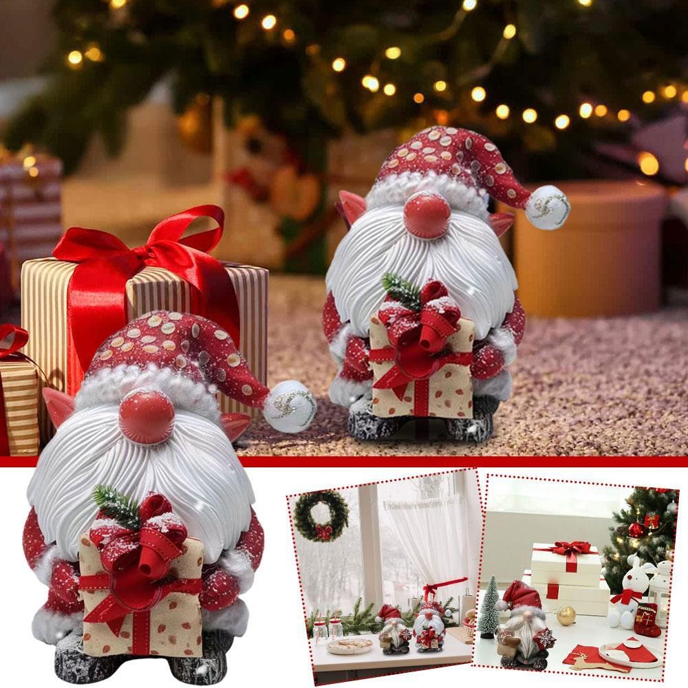2024 Santa Claus Figurines Christmas Decorations Resin Standing L3V6 O2J5 U B4Y9