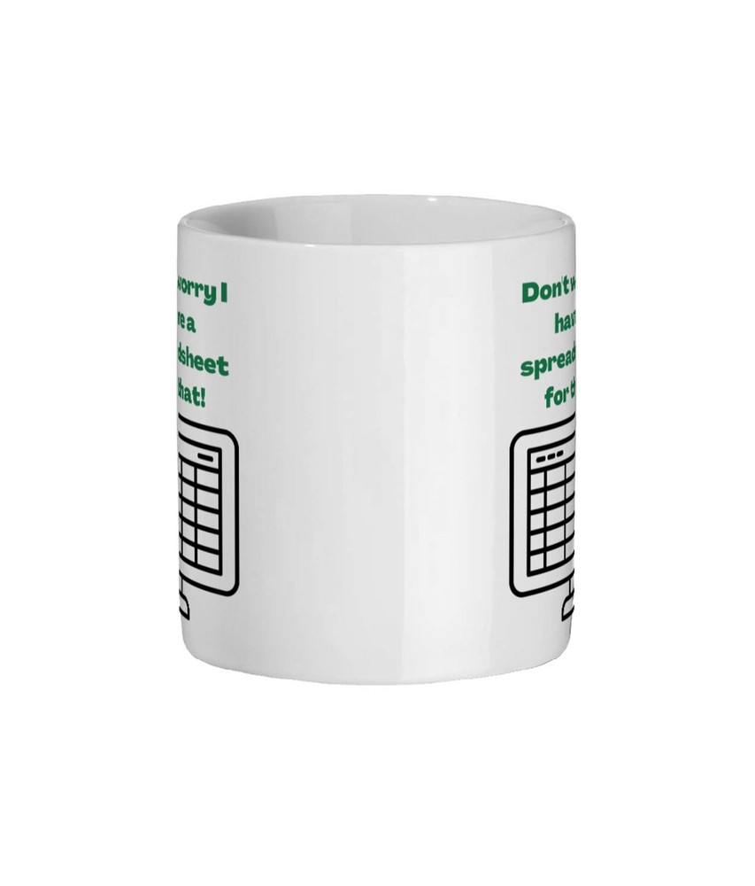 Spreadsheet Lover Mug Spreadsheet Joke Gift Mug For Work Mug For Office Spreadsh