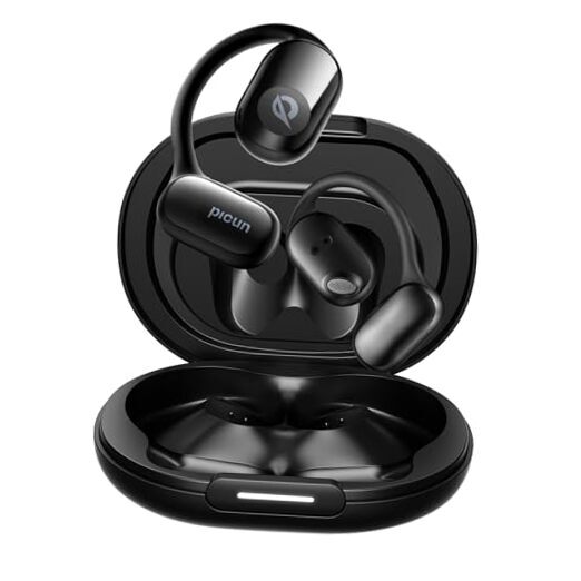 True Wireless Open Ear Headphones, 5.4 Bluetooth, Ultra Comfort Secure Black