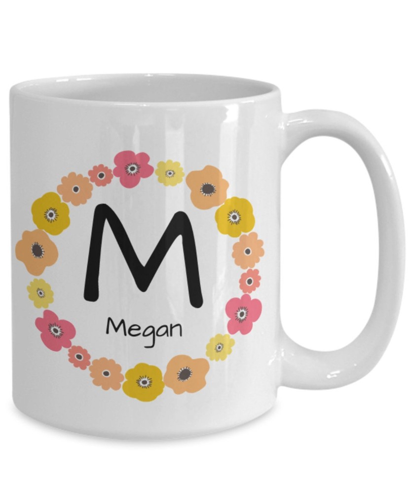 Personalized Initial Mug Minimalist Modern Name Coffee Cup Custom Gifts For