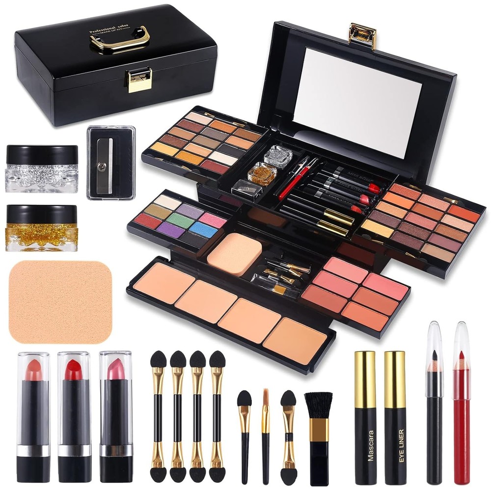 Professional Makeup Kit for Women Full with Mirror 58 Colors 58 N