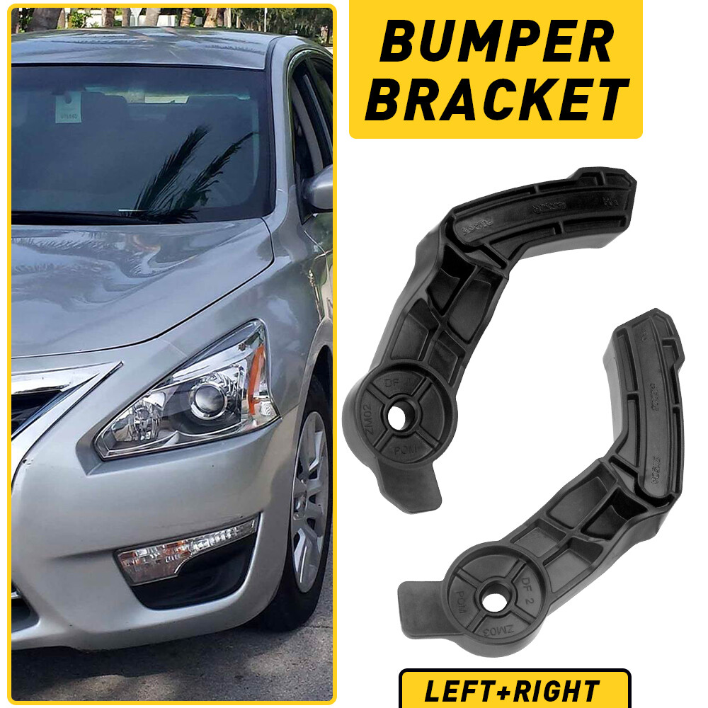 Front Bumper Bracket Retainer Support Set Left and Right Compatible with 2013-2015 Nissan Altima
