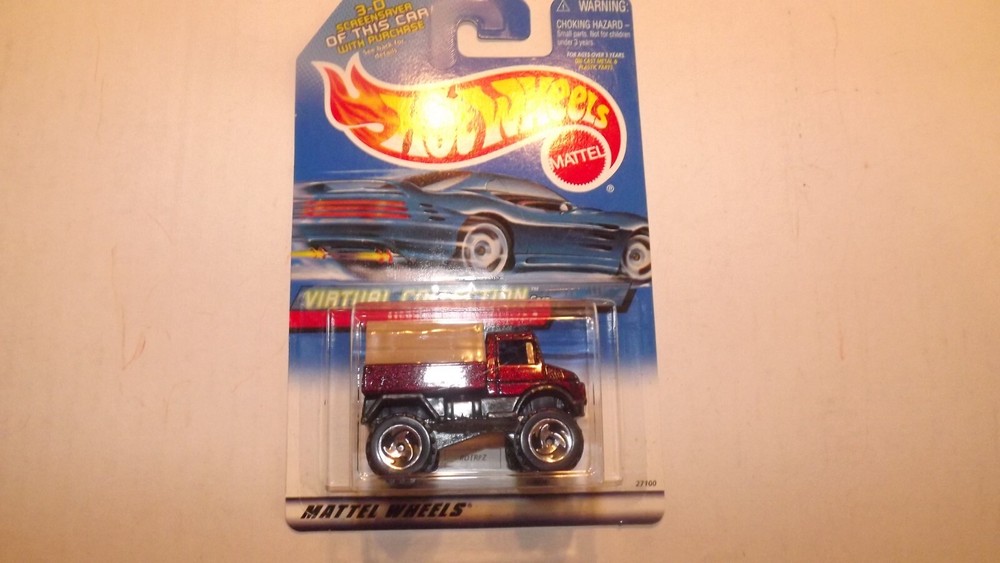 HOT WHEELS 1:64, MERCEDES-BENZ UNIMOG, VIRTUAL COLLECTION  2000 #133,