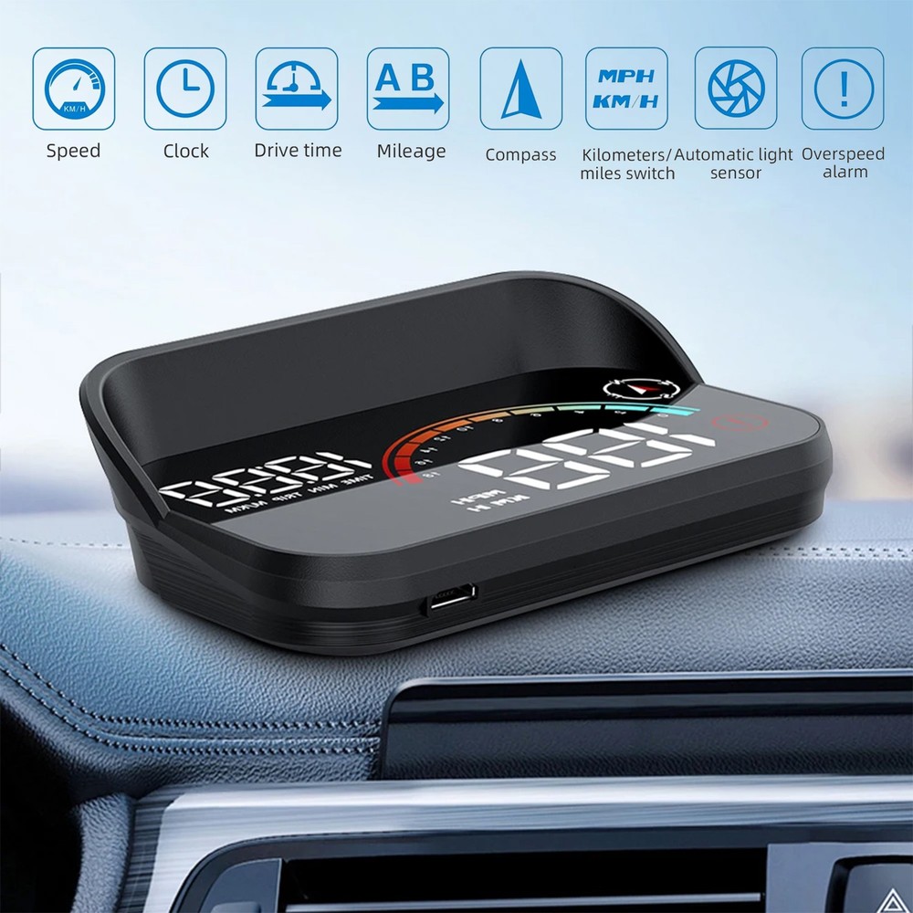 Universal GPS Car HUD Digital Speedometer Head Up Display