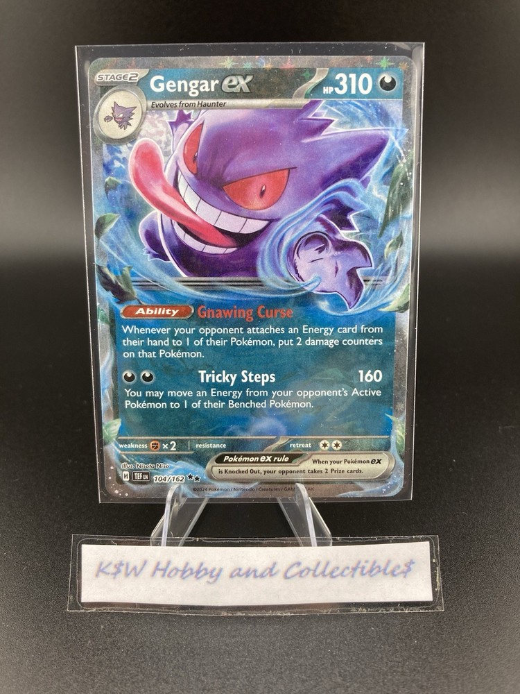 Gengar ex 104/162 Sv05 Temporal Forces Holo NM Ultra Rare Pokemon TCG Card