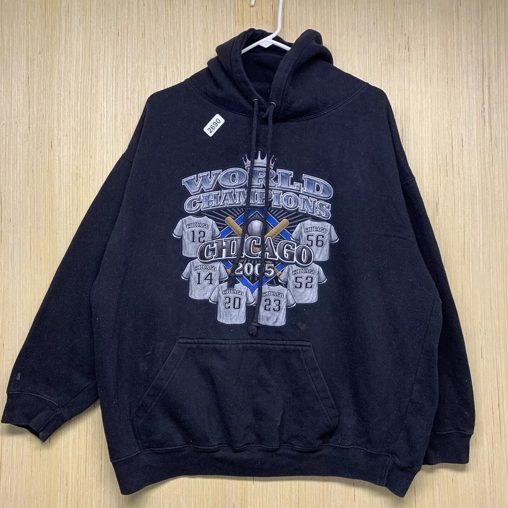 Vintage Chicago White Sox’s Hoodie Adult Extra Large Black Long Sleeve Mens 2005