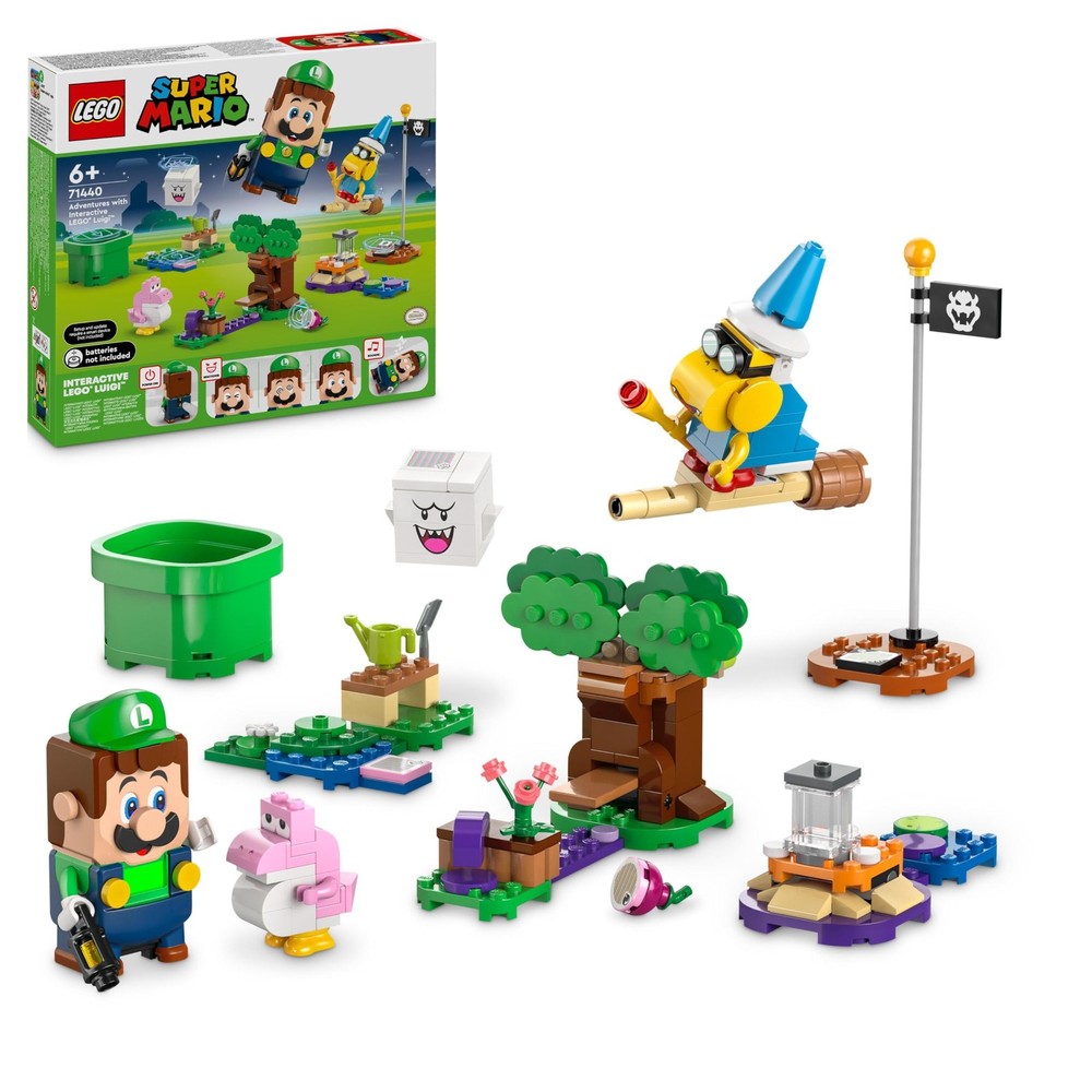 LEGO Super Mario Adventures with Interactive Luigi Toy, Nintendo Gift for 6 Plus
