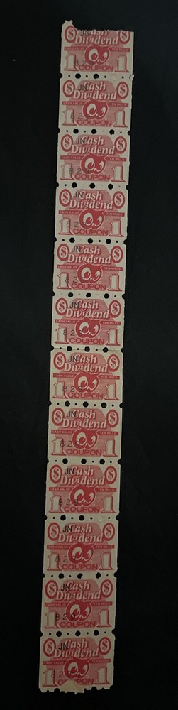 (12) RED OWL Cash Dividend $1 Coupon Stamp - USA Merchant Trading Stamp FREE S&H-image