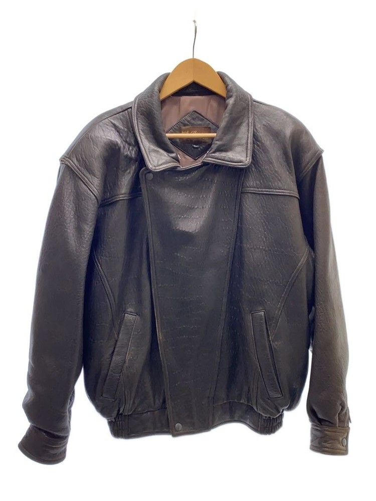 Bream/Leather Jacket Blouson/L/Sheep Leather/Brw/Plain 3464