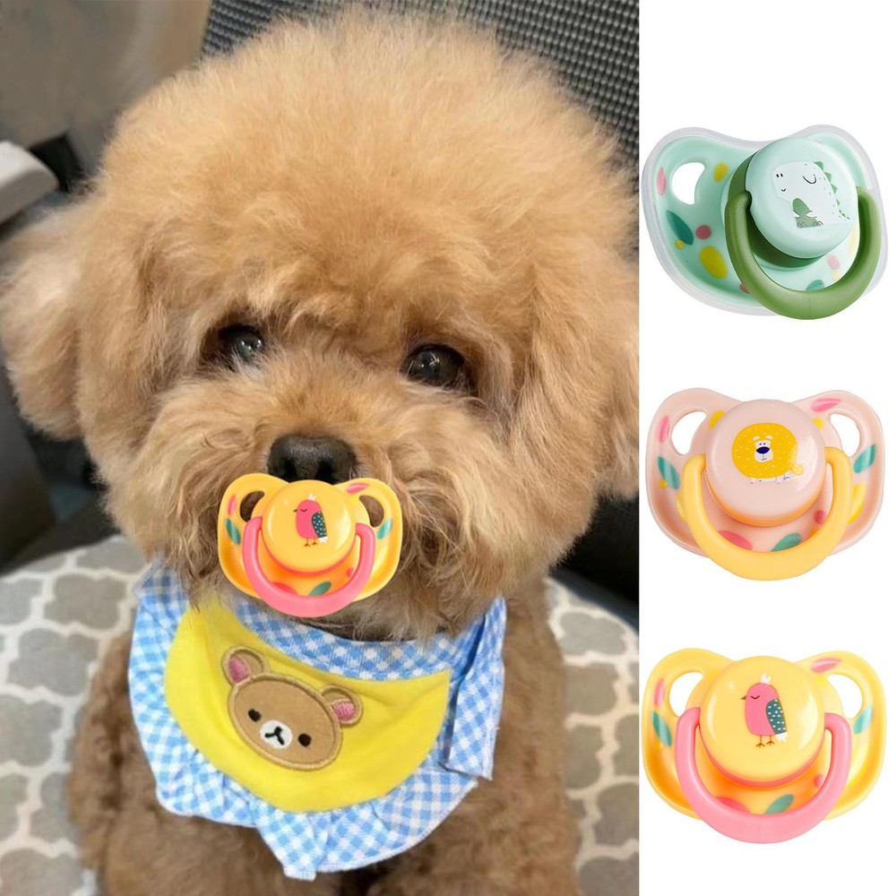 Cute Pacifier Pet Toys Dog Puppy Chew Toy Teething Toys Puppy Pacifier For Dogs