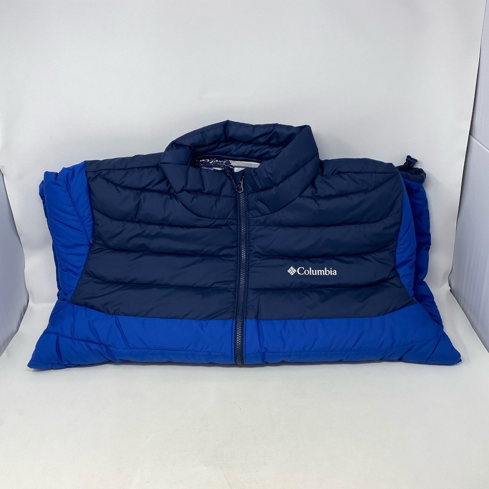 Columbia Men’s Powder Lite II Omni-Heat Puffer Jacket - Mountain Blue/Collegiate