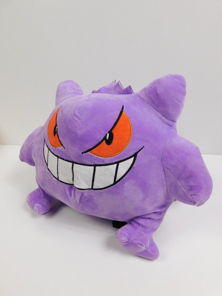 Pokemon Gengar Backpack Plush Bag Purple Cosplay Kids Student School Gift