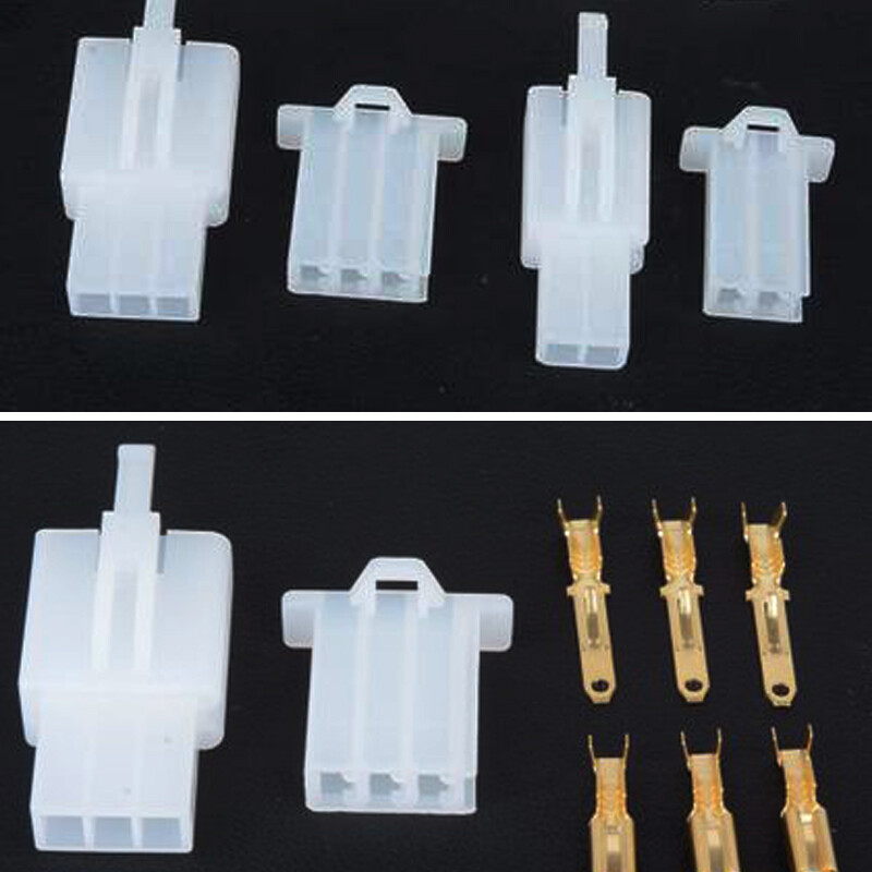 US 380PCS Motorcycle Connector Wiring Loom Auto Harness Terminals Female Male