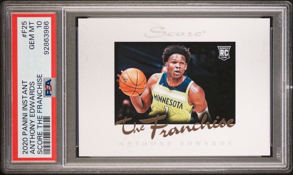 2020-21 Panini Instant Score - The Franchise Anthony Edwards #F25 PSA 10 RC