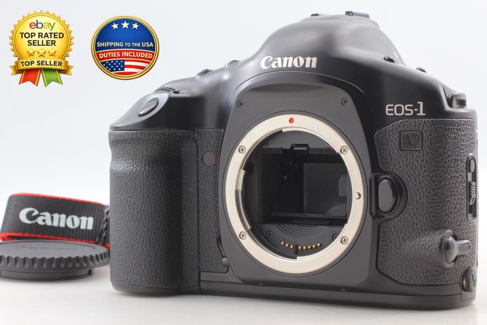 [N MINT w/ Strap] Canon EOS-1V EOS 1V 35mm SLR Film Camera Body Cap From JAPAN
