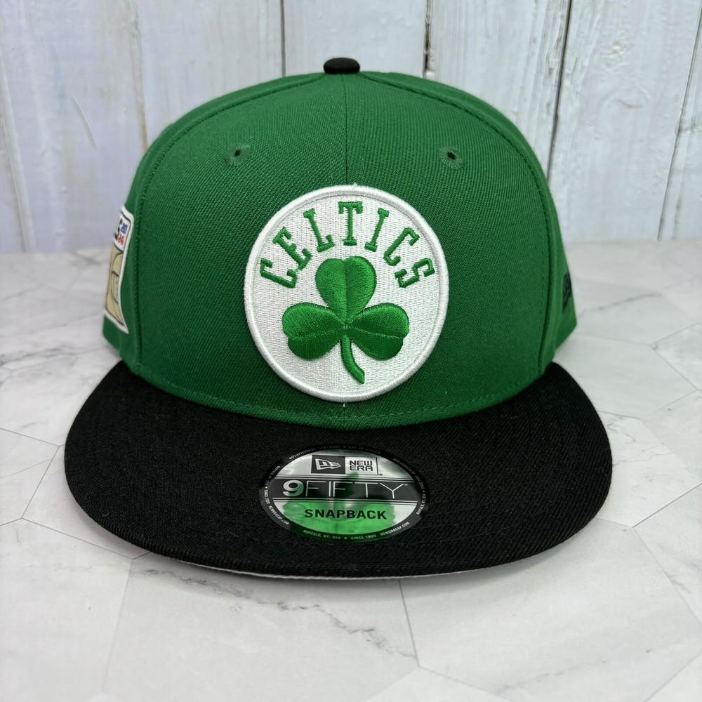 New Era 9Fifty Boston Celtics 2024 NBA Finals Side Patch Green Snapback Hat OSFM