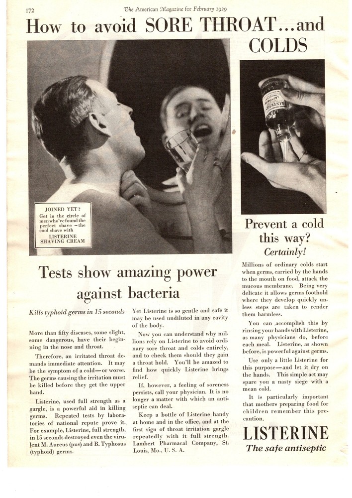 1929 Listerine Antiseptic 