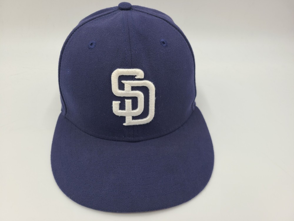 San Diego Padres New Era 59Fifty Fitted 7 Hat Cap Men MLB Baseball Blue White