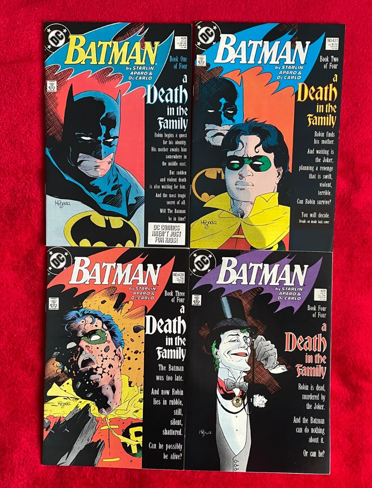 Batman # 426-429 DEC 1988-JAN 1989 WHITE PAGES MID-HIGH GRADE DC ID: LOT-1014