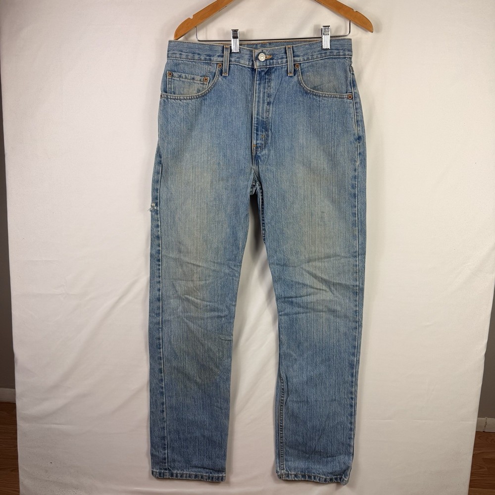 Levi's 511 Jeans Men’s 32x34 Blue Slim Fit Straight Leg Light Wash Denim L\