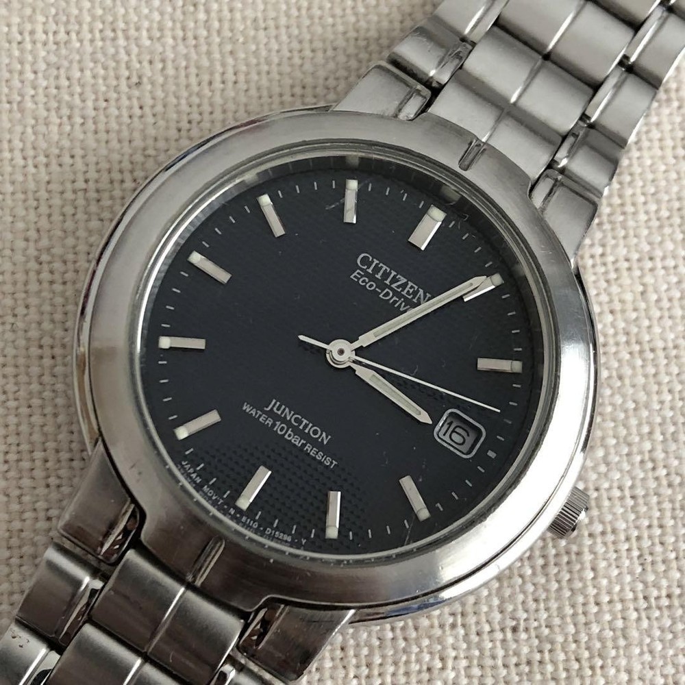 Citizen Eco-Drive Mens Stainless Steel Solar-Powered Watch