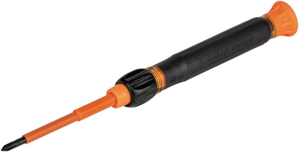 Klein Tools 32581INS 2-in-1 Insulated Precision Screwdriver Black Orange