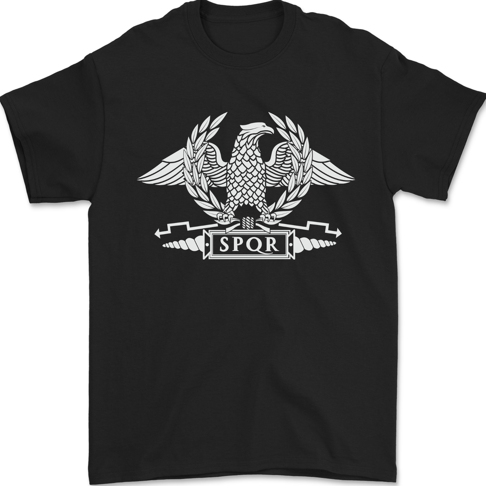 SPQR Eagle Gym Training Bodybuilding Mens T-Shirt 100% Cotton