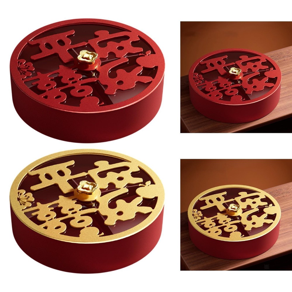 Snack Tray with Lid – Divided Compartment Serving Platter Food Organizer  