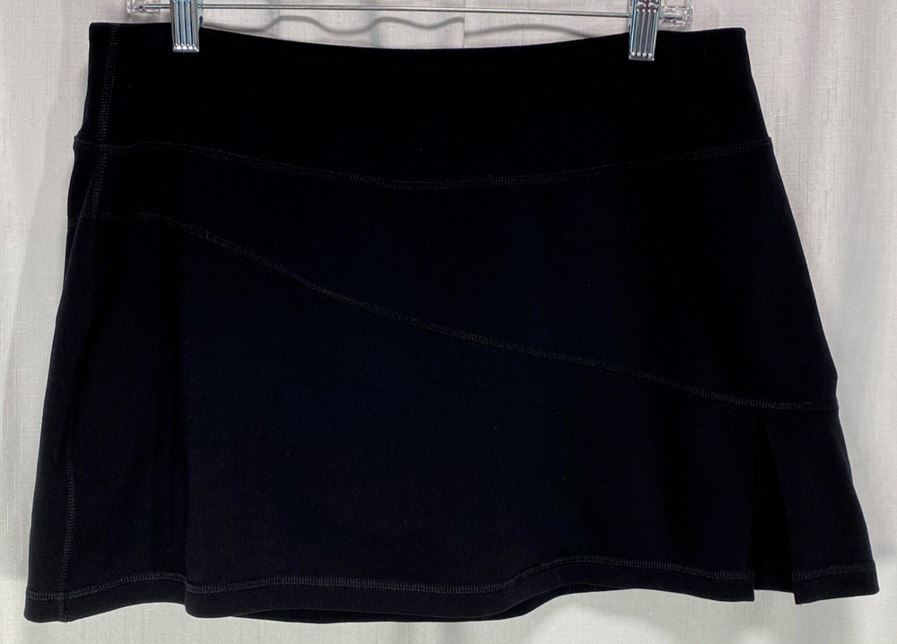Athletic Wear Black Swim Tennis Skirt Skort Tek Gear Size Large