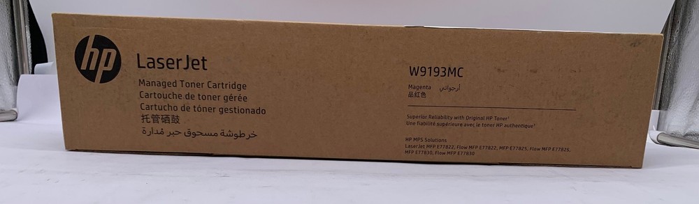 Genuine HP W9193MC Toner Cartridge Magenta LaserJet Managed, OEM