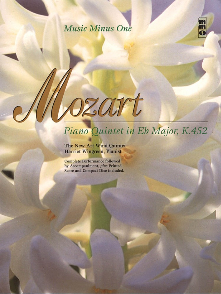 Mozart Piano Quintet Eb Major K 452 Clarinet Solo Sheet Music Minus One Book CD