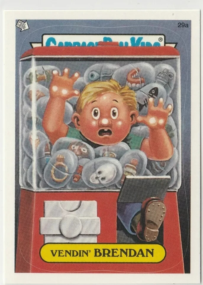 Vendin' Brendan #29a Garbage Pail Kids 2003 ANS1 GPK All-New Series 1