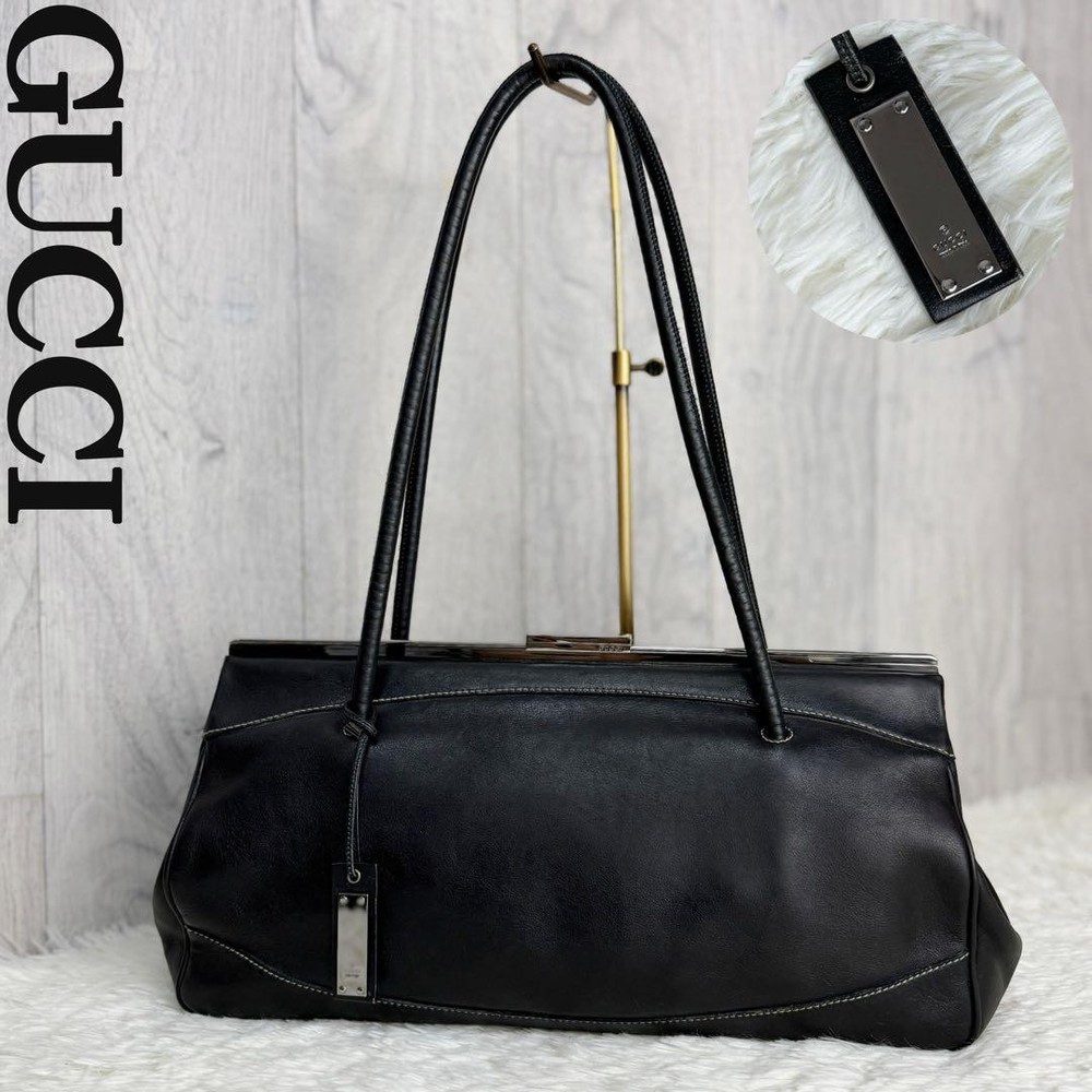 Vintage Gucci GG Monogram Leather Crossbody Shoulder Bag