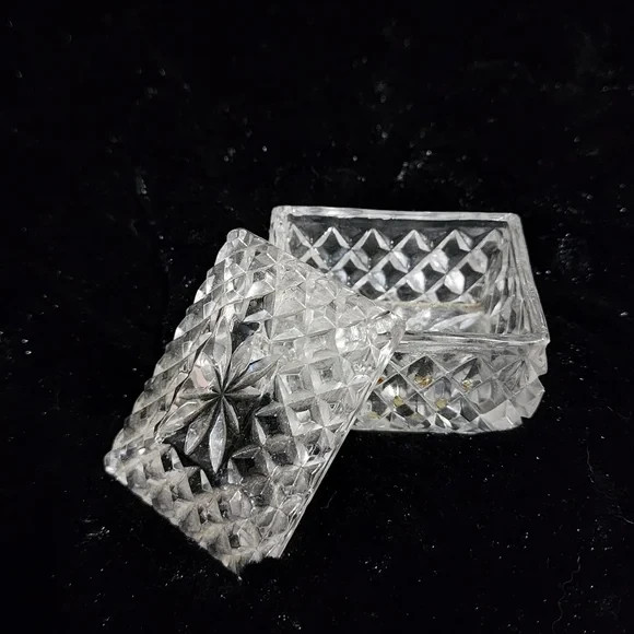 Crystal Rectangular Jewelry Tray for Rings and Trinkets  