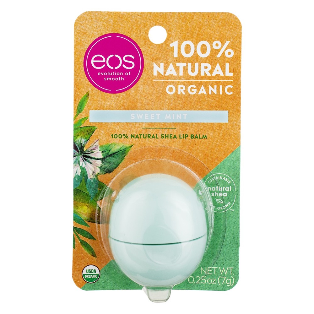 6 Pack EOS Organic Sweet Mint Lip Balm Spheres