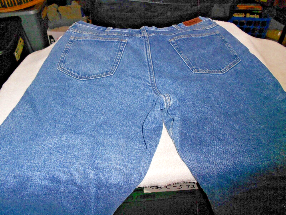 Mens OUTER RIM FLEECE LINED blue  CLASSIC 5 Pocket  denim jeans 37 x 32 (Actual)