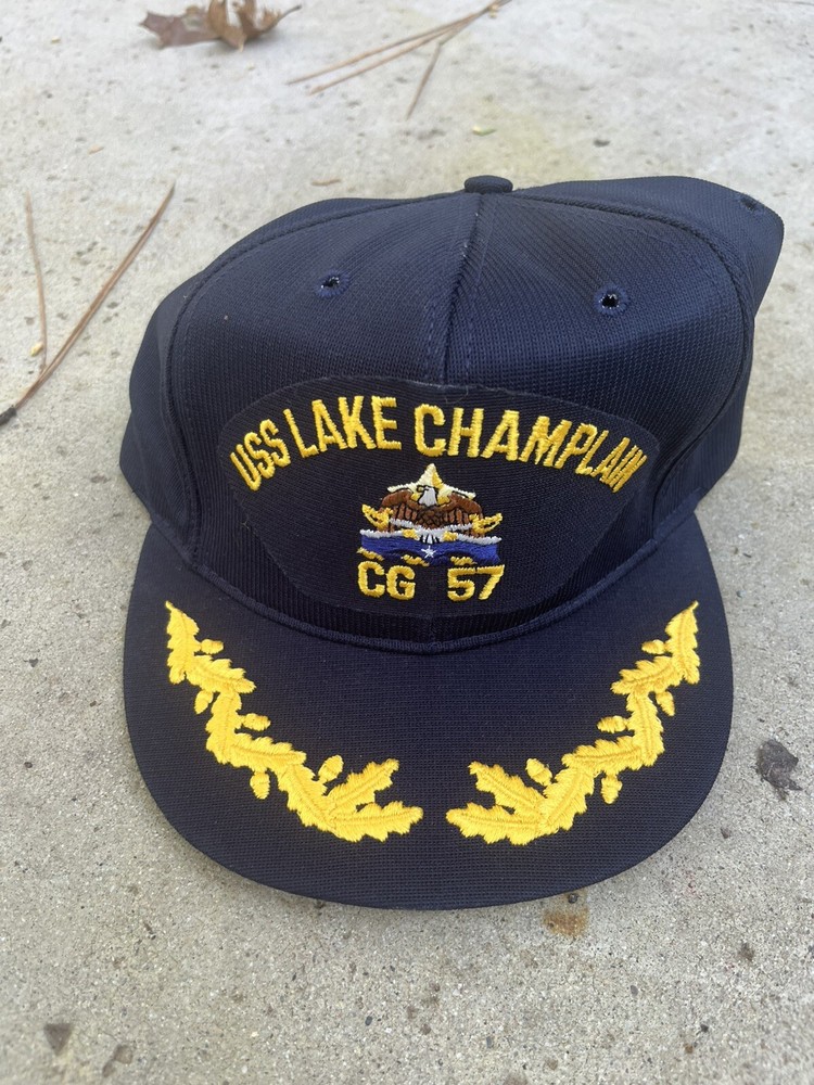 USS LAKE CHAMPLAIN CG 57 U.S NAVY SHIP HAT MILITARY  CAP U.S.A MADE New Era