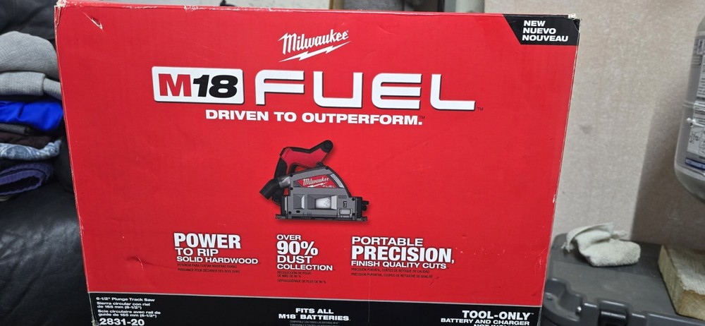 Milwaukee Fuel Plunge Track Saw With Blade And Dust Bag New In Box 2831-20